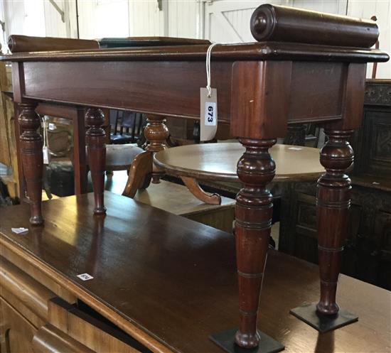 Victorian mahogany window seat